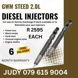 GWM Steed 2.0L Diesel Injector for sale on service exchange or to recon