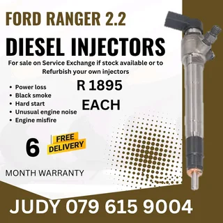 Ford Ranger 2.2 Diesel Injector for sale on service exchange or to recon