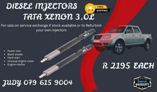 Tata Xenon 3.0L Diesel Injector for sale on service exchange or to recon