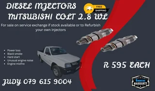 Mitsubishi Colt 2.8 WL Diesel Injector for sale on service exchange or to recon
