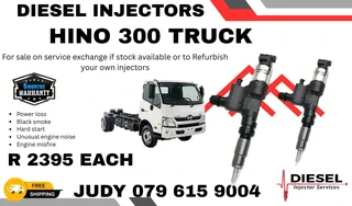 Hino 300 Truck Diesel Injector for sale on service exchange or to recon