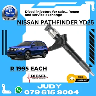 Nissan Pathfinder YD25 Diesel Injector for sale on service exchange or to recon