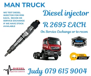 MAN Truck Diesel Injector for sale on service exchange or to recon