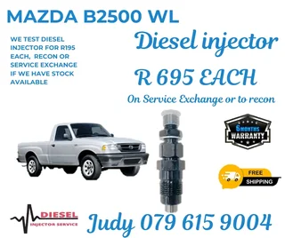 Mazda B2500 WL Diesel Injector for sale on service exchange or to recon