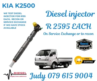 Kia K2500 Diesel Injector for sale on service exchange or to recon