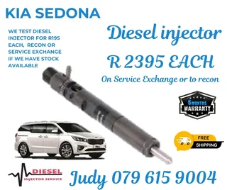 Kia Sedona Diesel Injector for sale on service exchange or to recon