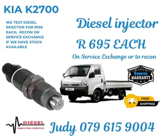 Kia K2700 Diesel Injector for sale on service exchange or to recon