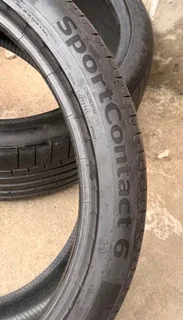 Two 295/35/23 continental normal tyers 80%