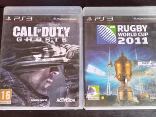 Call of duty Ghosts ps3 physical disc + Rugby world cup 2011 ps3 physical disc