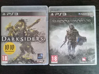 Darksiders + Shadow of Mordor ps3 games physical discs