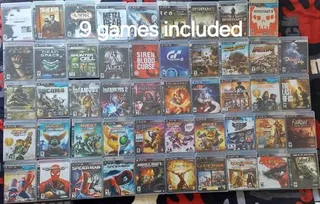 Ps3 With Two Controllers And 9 Games (R2000)