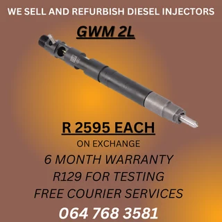 Gwm 2l Diesl Injectors For Sale