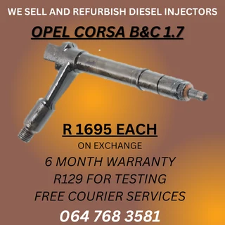 Opel Corsa B&c 1.7 Diesel Injectors For Sale