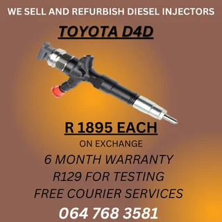 Toyota Hilux Diesel Injectors For Sale, Warranty Included