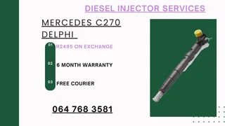 Mercedes C270 Delphi Diesel Injectors