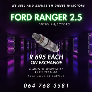Ford Ranger 2.5 Diesel Injectors For Recon/ Exchange
