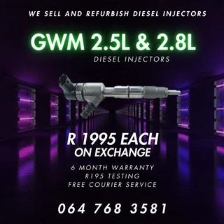 GWM 2.5 &amp; 2.8L DIESEL INJECTORS TO RECON/ EXCHANGE