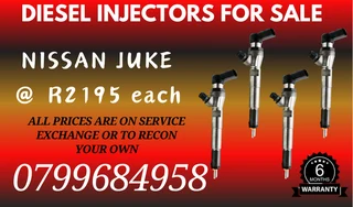 Nissan Juke Diesel Injectors For Sale