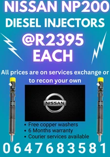 Nissan Np200 Diesel Injectors/