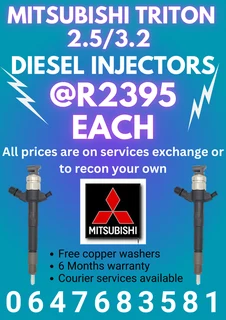 Mitsubishi Triton 2.5/3.2 Diesel Injectors/ Courier Services Available