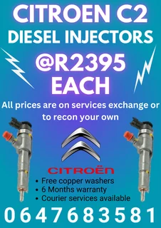 Citroen C2 Diesel Injectors/ 6 Months Warranty