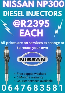 Nissan Np300 Diesel Injectors/ 6 Months Warranty