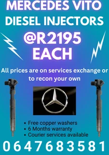 Mercedes Vito Diesel Injectors For Sale With Warranty