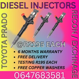 Toyota Prado Diesel Injectors For Sale Free Copper Washers