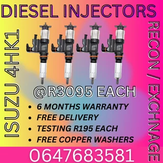 Isuzu 4hk1 Diesel Injectors For Sale