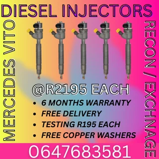 Mercedes Vito Diesel Injectors For Sale With Warranty