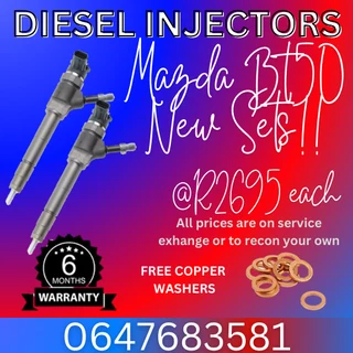 Mazda Bt50 New Diesel Injectors For Sale 6 Months Warranty