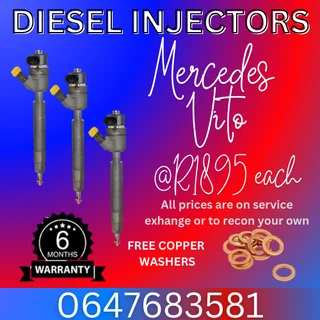 Mercedes Vito Diesel Injectors For Sale With Warranty