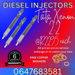 Tata Xenon 2.2 Diesel Injectors For Sale We Recon And Sell On Exchange