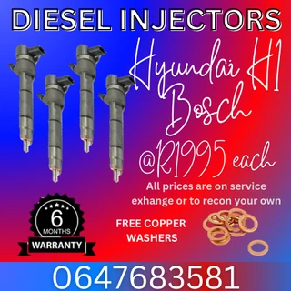 Hyundai H1 Bosch Diesel Injectors For Sale We Recon And Sell On Exchange