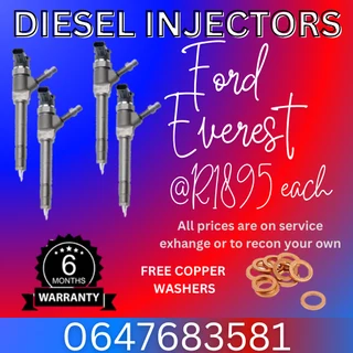 Ford Everest Diesel Injectors For Sale 6 Months Warranty
