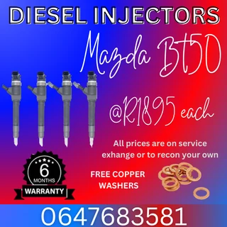 Mazda Bt50 Diesel Injectors For Sale We Recon And Sell On Exchange