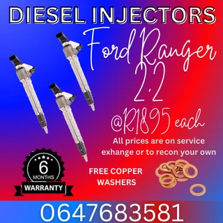 Ford Ranger 2.2 Diesel Injectors For Sale With Warranty
