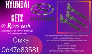 Hyundai Getz Diesel Injectors For Sale With Warranty