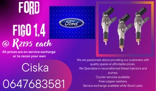Ford Figo 1.4 Diesel Injectors For Sale