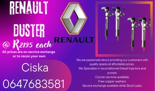 Renault Duster Diesel Injectors For Sale With Washers