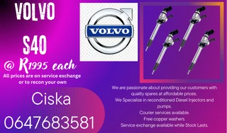 Volvo S40 Diesel Injectors For Sale Free Copper Washers