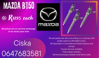 Mazda Bt50 Diesel Injectors For Sale Warranty Included