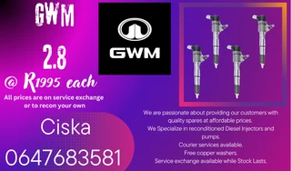 Gwm 2.8 Diesel Injectors For Sale Free Copper Washers