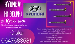 Hyundai H1 Delphi Diesel Injectors For Sale We Recon And Sell On Exchange