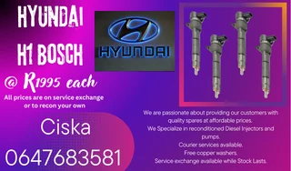 Hyundai H1 Bosch Diesel Injectors For Sale We Recon And Sell On Exchange