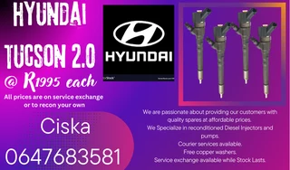 Hyundai Tucson 2.0 Diesel Injectors For Sale With Warranty