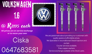 Volkswagen 1.6 Diesel Injectors For Sale Free Copper Washers