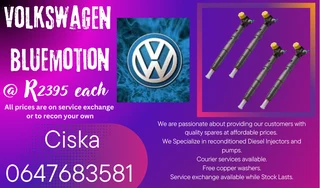 Volkswagen Bluemotion Diesel Injectors For Sale