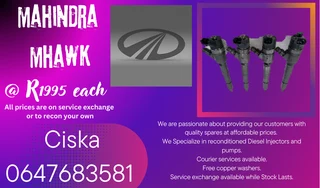 Mahindra Mhawk Diesel Injectors For Sale 6 Months Warranty