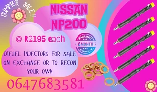 Nissan Np200 Diesel Injectors For Sale We Recon And Sell On Exchange